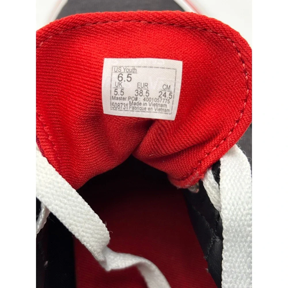 Vans Ward Low Top Sneakers Youth 6.5 Grey Red White Jersey Skate Shoes